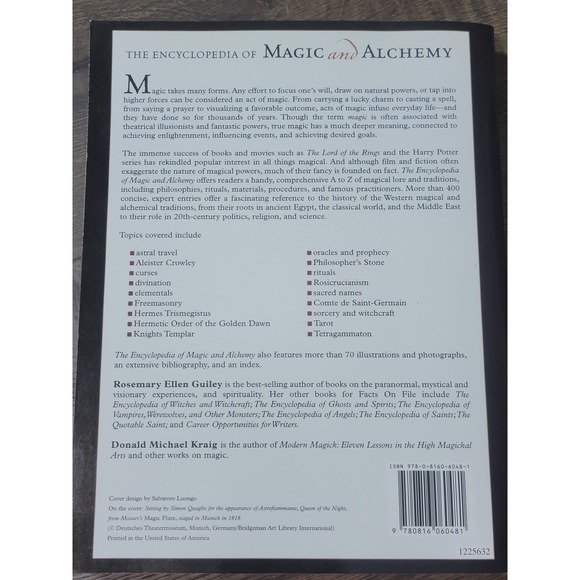 The Encyclopedia of Magic and Alchemy Rosemary Ellen Guiley Occult Book‎ - Picture 5 of 5
